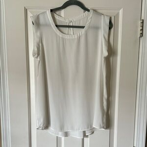 White Sleeveless Blouse